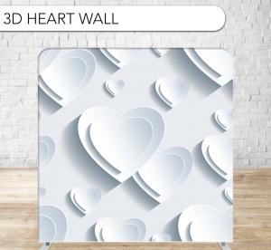 3D Heart Wall backdrop