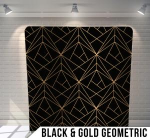 Black & Gold Geometric backdrop