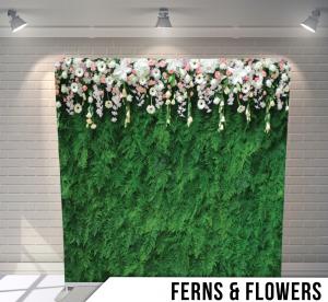 Ferns & Flowers backdrop