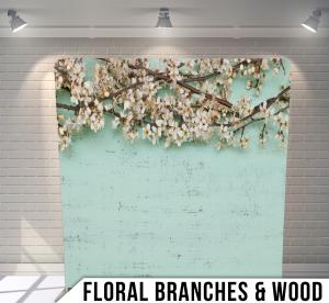 Floral Branches on Wood backdrop