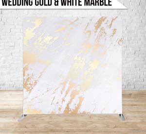 Gold & White Marble backdrop