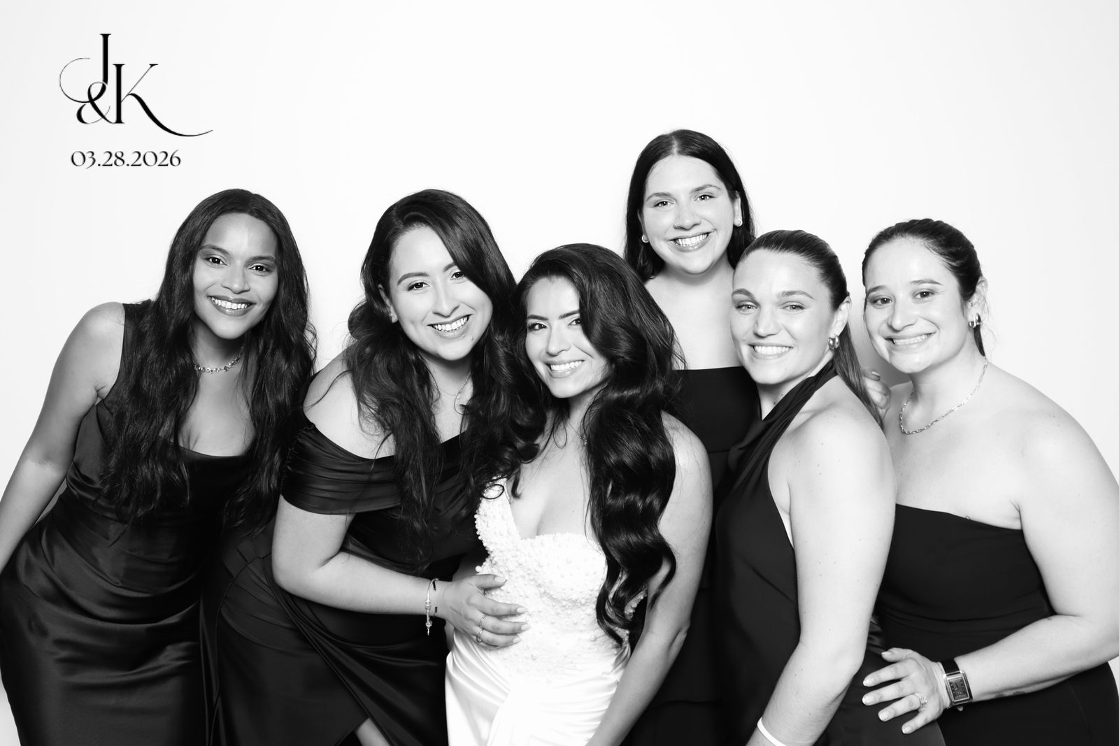 Bridal party at the glam booth