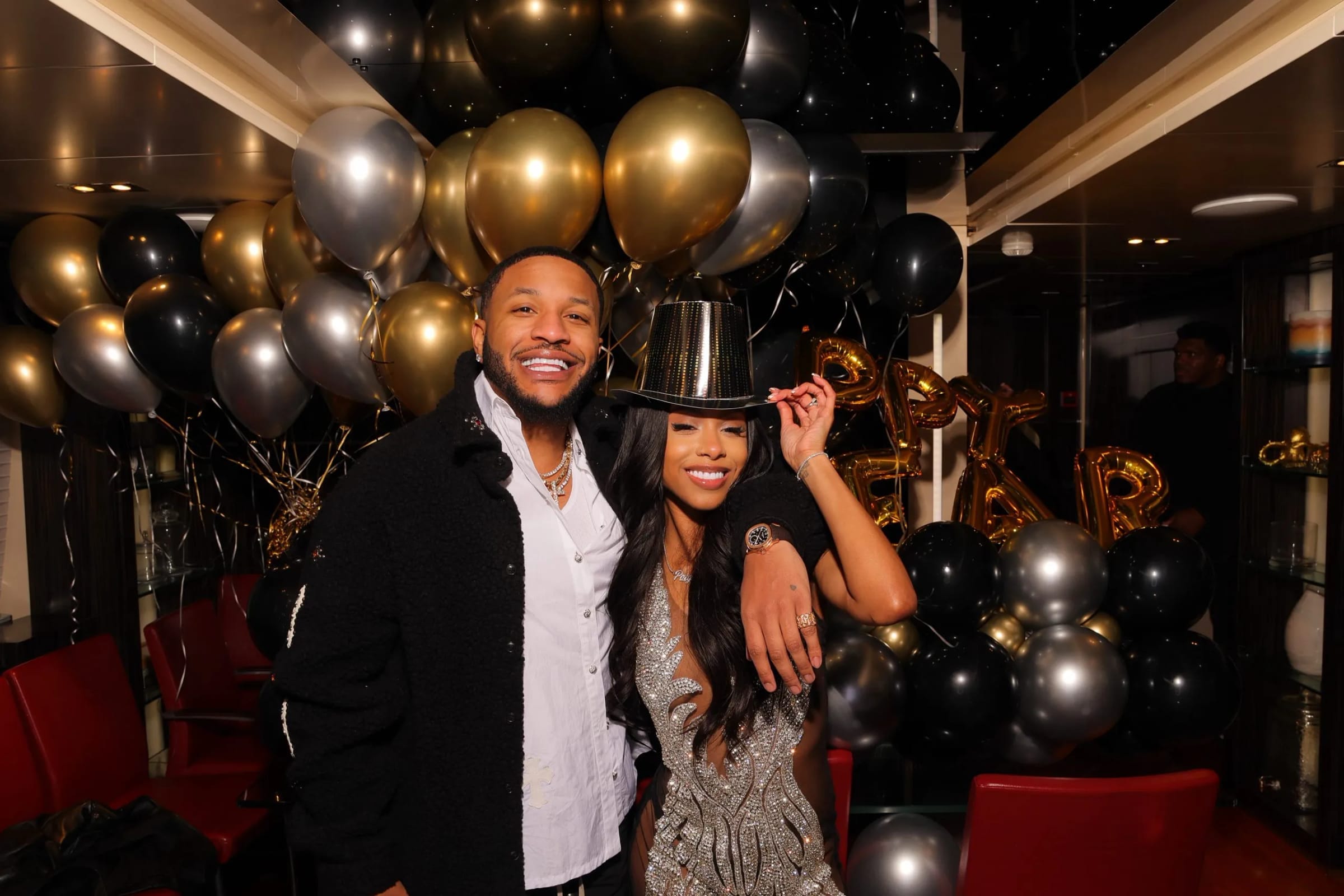 Guests using interactive photo booth in Miami